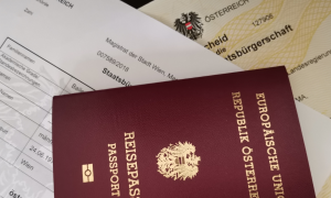 Staatsbürgerschaftsnachweis, Reisepass und Verleihungsbescheid